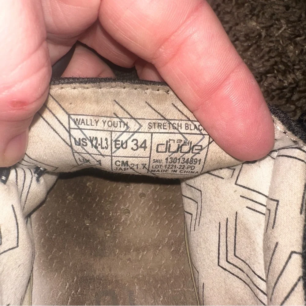 Hey Dude Kids Black Slip-On Shoes